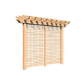 Red Cedar Monterrey Pergola with Lattice