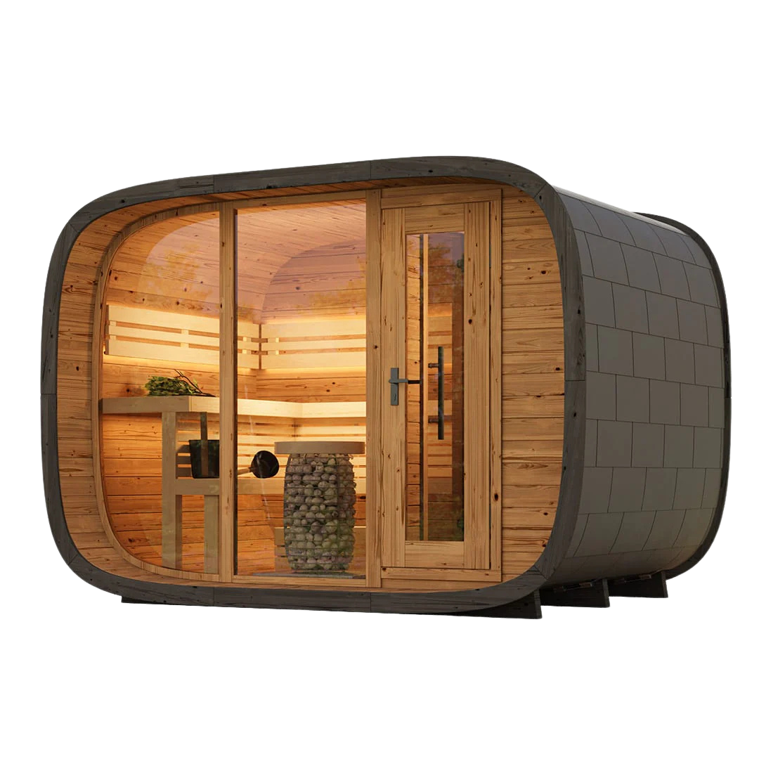 Leil Round Cube Double Sauna