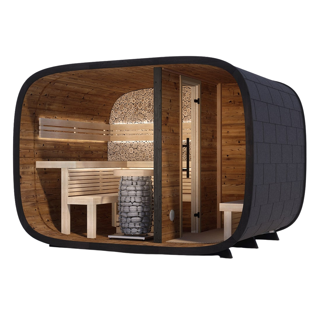 Leil Round Cube Double Sauna
