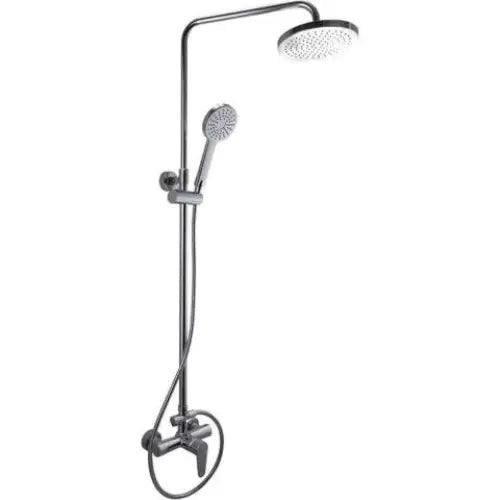 SaunaLife Barrel Shower Model R3 - RAIN Series Outdoor Barrel Showers, Thermo-Spruce, Stainless Steel Foundation Anchors, 2 Persons