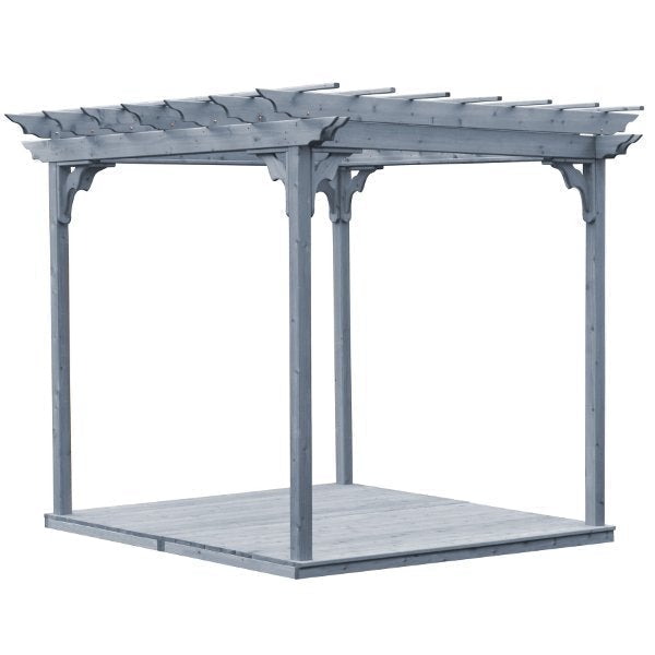 Western Red Cedar Pergola with Deck & Swing Hangers