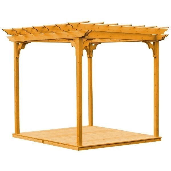 Western Red Cedar Pergola with Deck & Swing Hangers