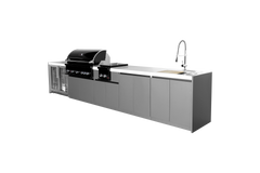 Whistler Black Series 5-Burner Complete Outdoor Kitchen | CBB500-B 5-Module Cooking & Storage Set
