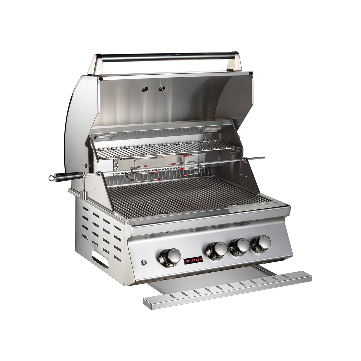 Whistler CBB3-LP/NG — three-quarter view with hood open