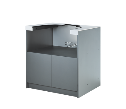 Whistler WMK-CEC-WG — three-quarter cabinet view; ceramic smoker sold separately